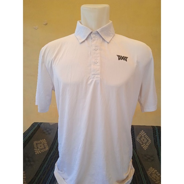 Kaos Polo PXG Putih Second