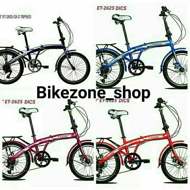 Sepeda lipat Exotic 20 inch Cakram disk disc brake