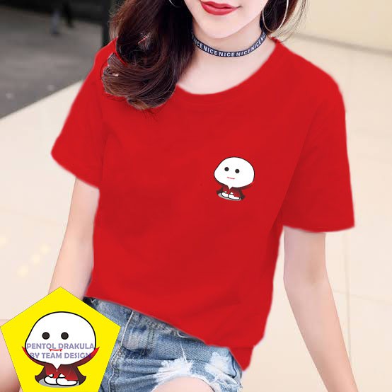 YOURSTYLE1119 - KAOS PENTOL DRAKULA BAJU KAOS WANITA UNISEX OVERSIZE PRIA JUMBO CASUAL KEKINIAN