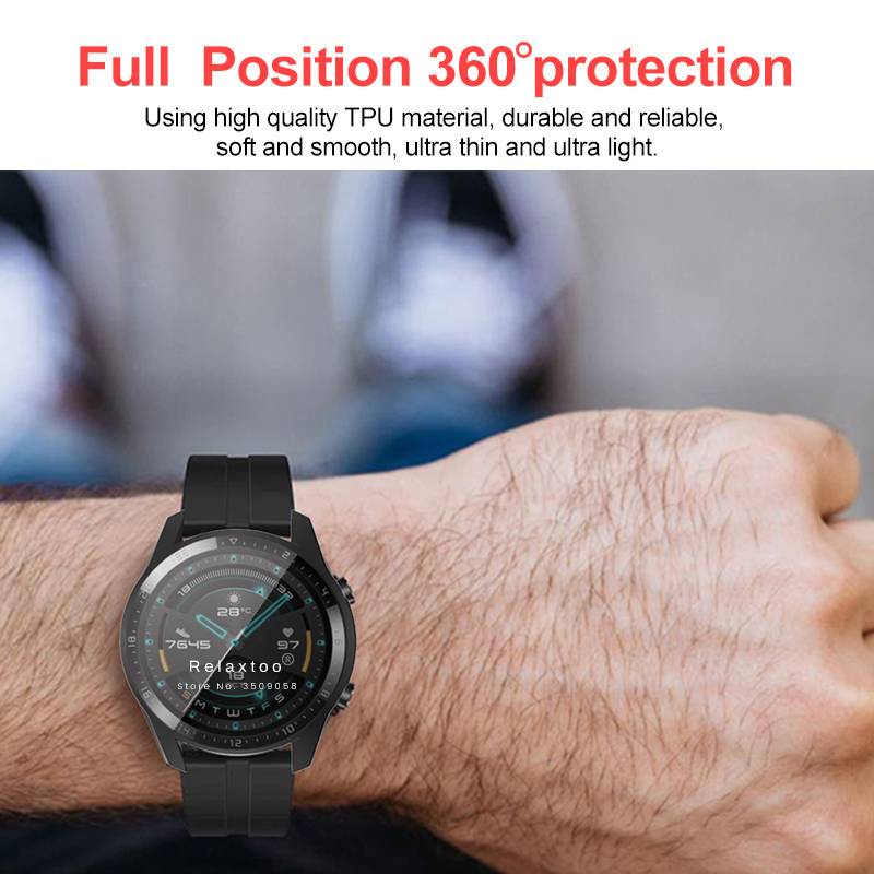 Casing Pelindung bumper Plating Silikon 46mm Untuk huawei watch gt2 gt 2 gt 46 mm gt2 pro e gt2e