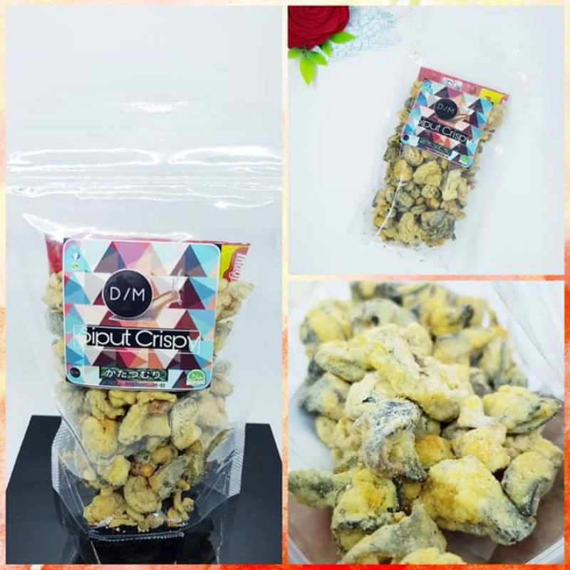 

Siput crispy (Bekicot crispy) 50gr by D/M Seafood | camilan sehat seafood crispy non minyak.