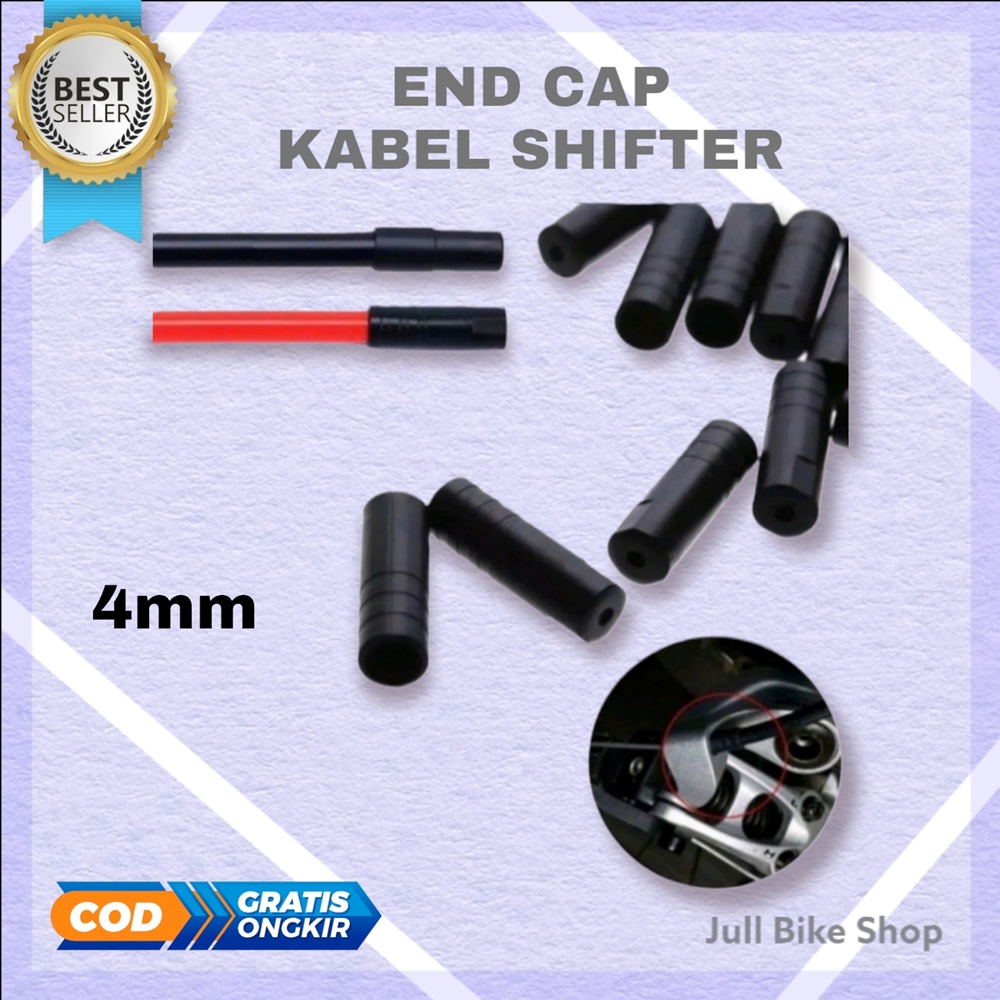 END CAP KABEL SHIFTER sepeda 4mm tutup ujung outer caps cup 4 mm mtb