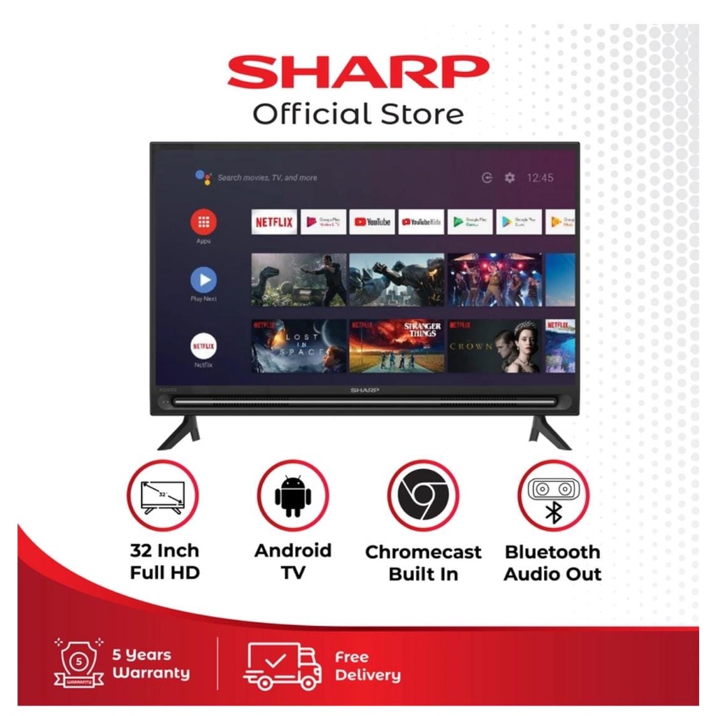 TV ANDROID SHARP 32IN