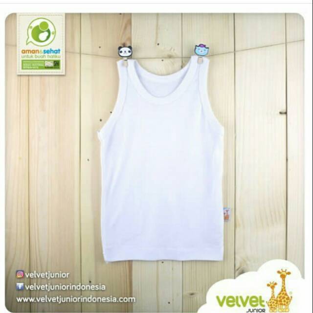 (3pcs) Kaos Dalam/Singlet Bayi Velvet Junior