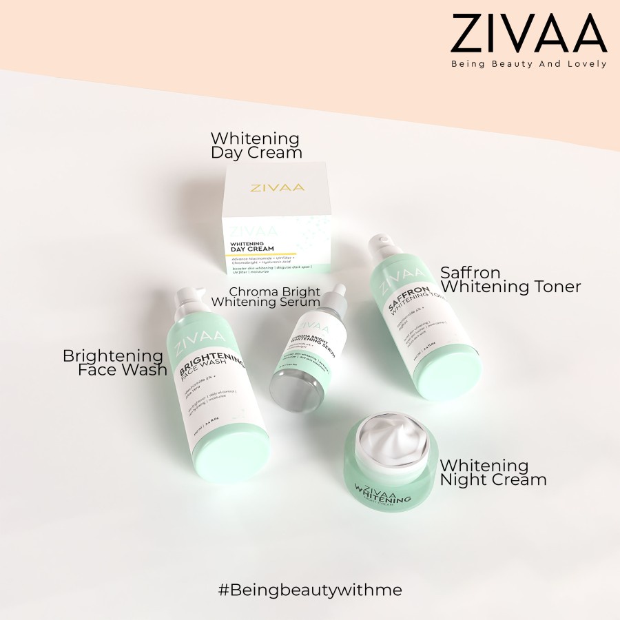 ZIVAA Skincare Brightening Paket Wajah &amp; Serum ori