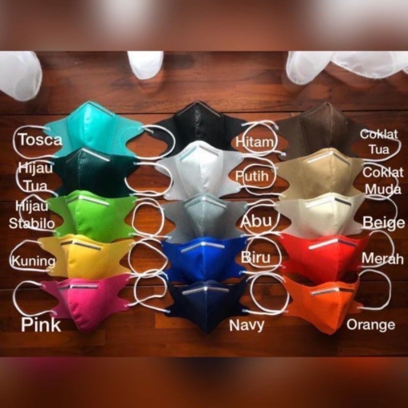 MASKER DUCKBILL KAIN 3PLY / MASKER SENSI DUCKBILL KAIN 3 PLY BISA DICUCI
