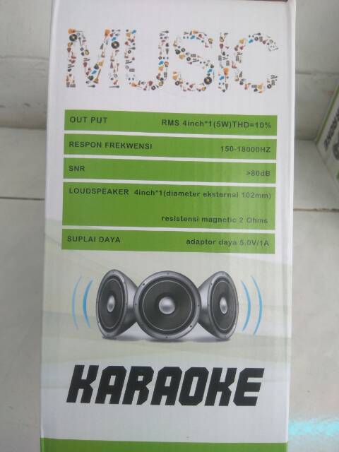 SPEAKER BLUETOOTH FLECO F435/F433 BONUS MIC KARAOKE USB  RADIO FM PORTABLE SPEAKER WIRELES MICROPON