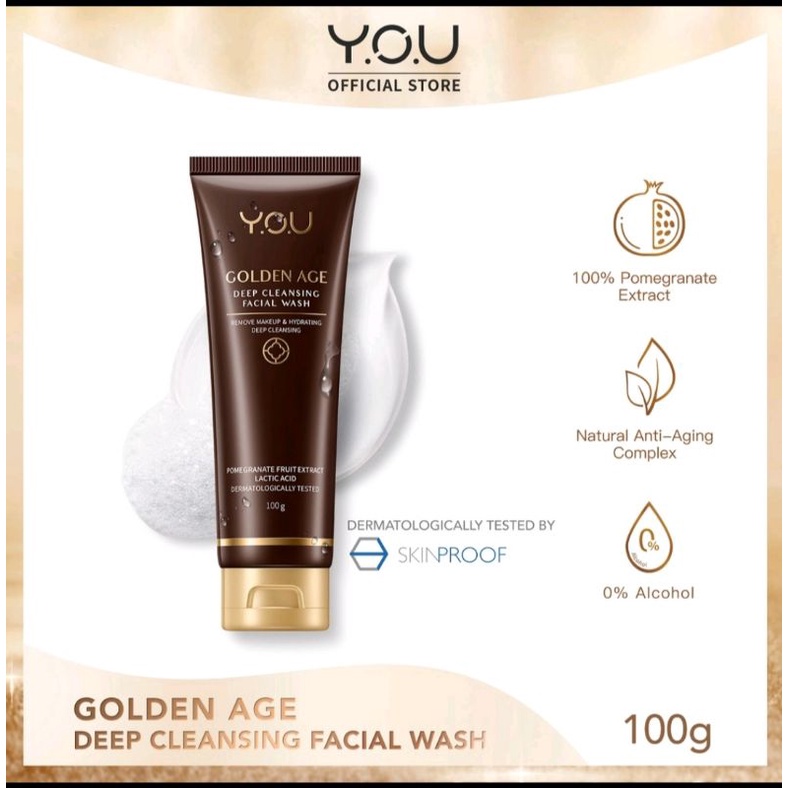 Y.O.U golden age deep cleansing facial wash