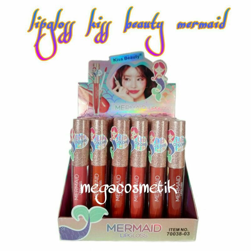 NEW ECER [1PCS] LIP GLOSS KISS BEAUTY NO.70141- 03 / LIPCREAM MAYBELLINE MURAH