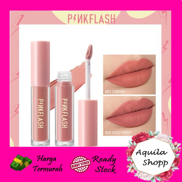 PINKFLSH Matte Lipstik Lembut Tahan Lama Pelembab Pigmentasi Tinggi PF001