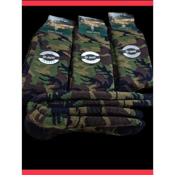 Kaos Kaki Tentara Pdl Motif Loreng Panjang Tebal KaosKaki Outdoor Bahan Katun Spandek