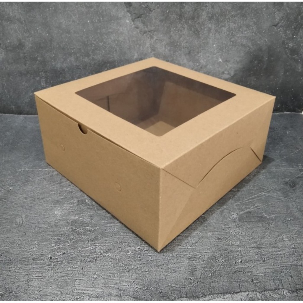 

Dus kue laminasi 22x22x10/dus kraft/box kue/Dus kue kekinian