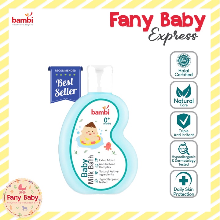 BAMBI BABY MILK BATH W/ CHAMOMILE &amp; ANTI IRRITANT 100ML