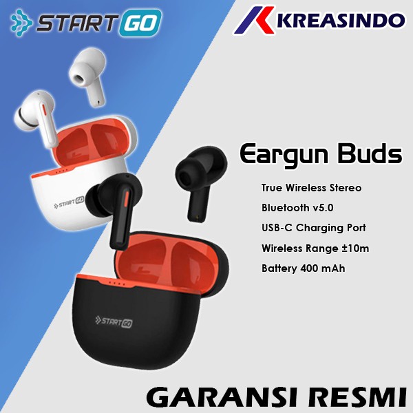 ADVAN STARTGO EarGun Buds TWS Bluetooth Wireless Earphone Garansi Resmi