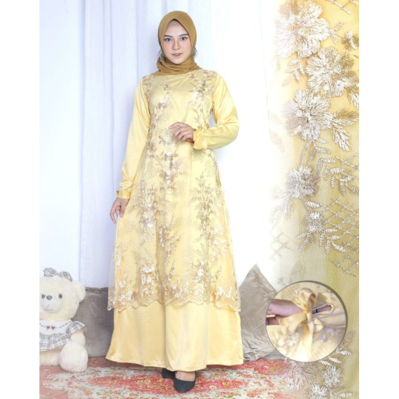 Kebaya Gamis Modern / Kebaya Modern / Gamis Pesta / Kebaya Wisuda / Kebaya Pesta / Kebaya Brukat