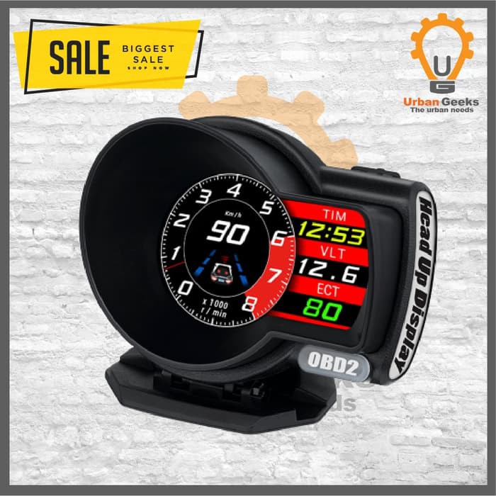 Head Up Display HUD OBD2 SPEEDOMETER DIGITAL OBD II F8