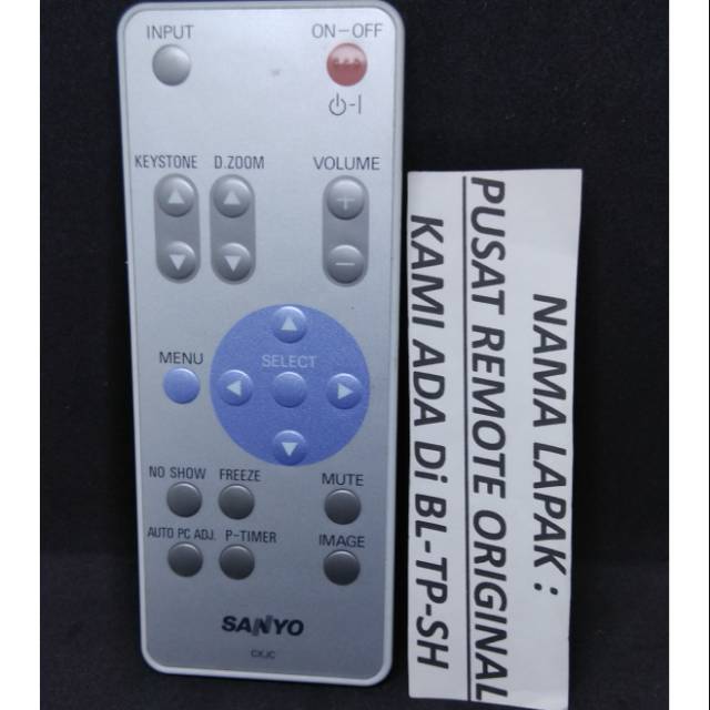 REMOTE REMOT PROJECTOR PROYEKTOR SANYO CXJC ORIGINAL ASLI