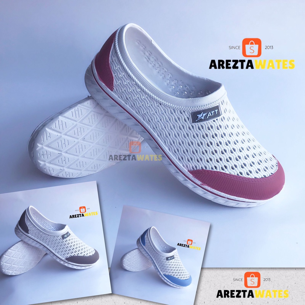 Sepatu slip on karet wanita att AKL 160 161