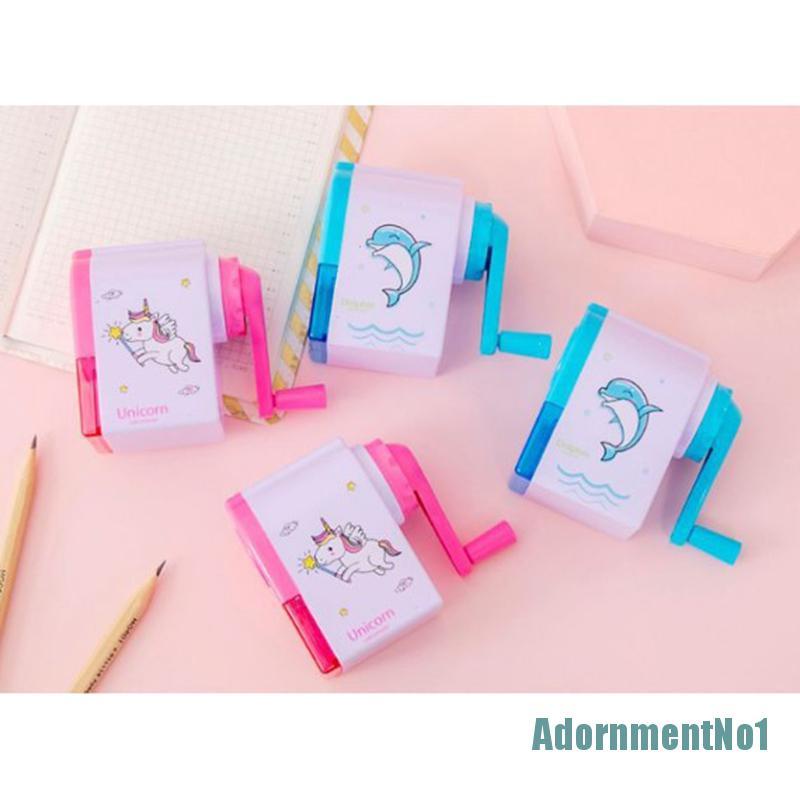 (AdornmentNo1) Rautan Pensil Model Engkol Tangan Motif Print Kartun Untuk Sekolah