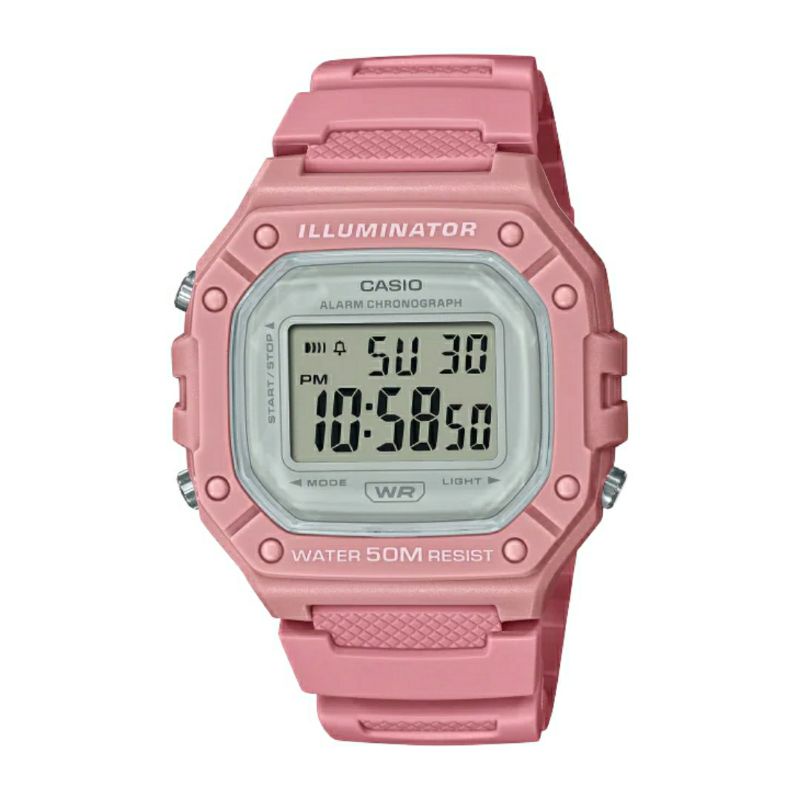 CASIO PRIA DIGITAL W-218HC-4AVDF / CASIO W218HC-4A ORIGINAL & GARANSI