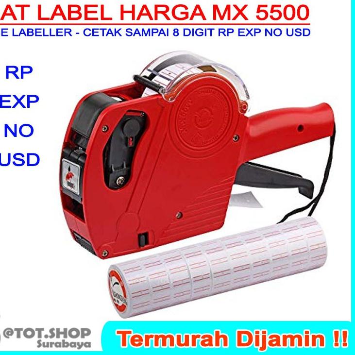 

Stok Terbatas ADA TUTUP MX 5500 ALAT LABEL HARGA PRICE LABELLER 8 DIGIT, lq1....