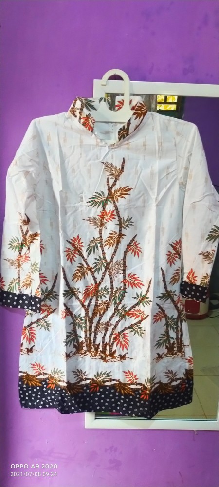 Terlaris Serut Genes Jelita Tunic Tunik Batik Modern Wanita