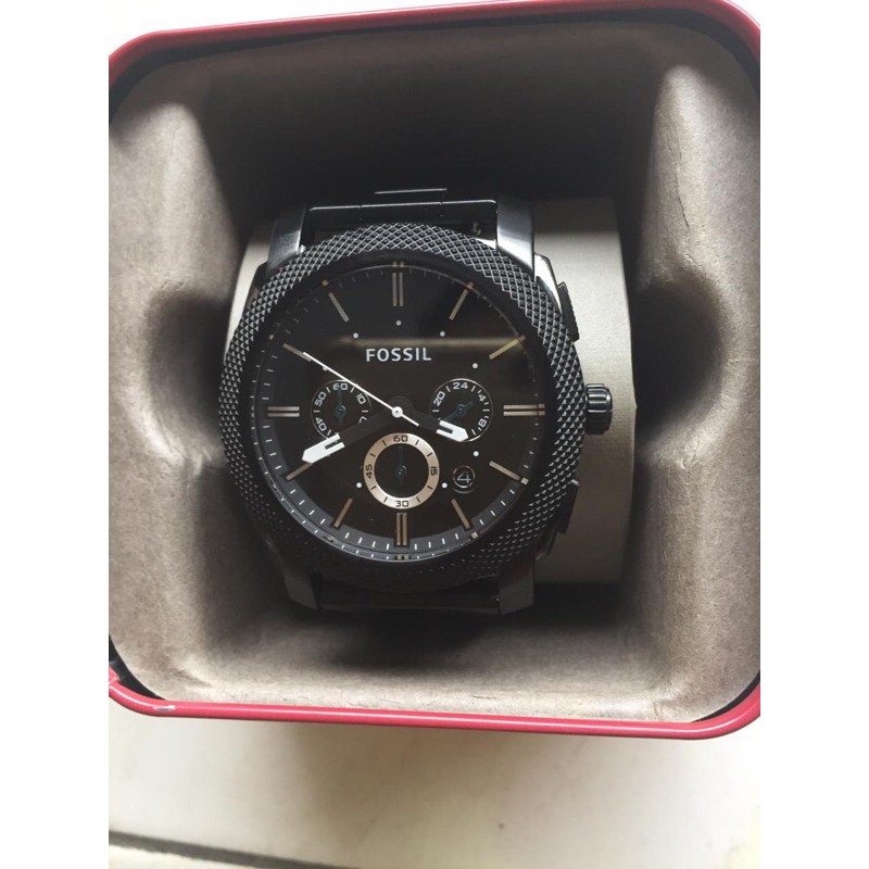 Jam Tangan Pria Fossil FS4552 Machine Chronograph Black