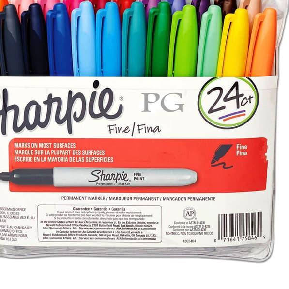 

‚ Trendy Sharpie Fine Point Permanent Marker 24 Warna / Permanen Pen Spidol ✆