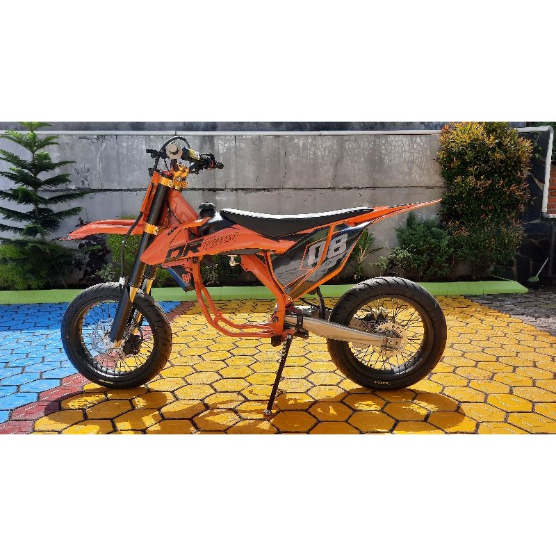 Paket modif trail ktm250 2017 supermoto tanpa mesin replika