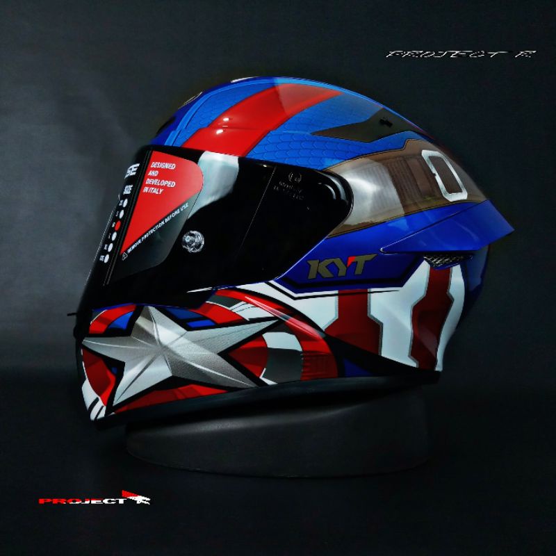 KYT TT COURSE MARVEL CAPTAIN AMERIKA