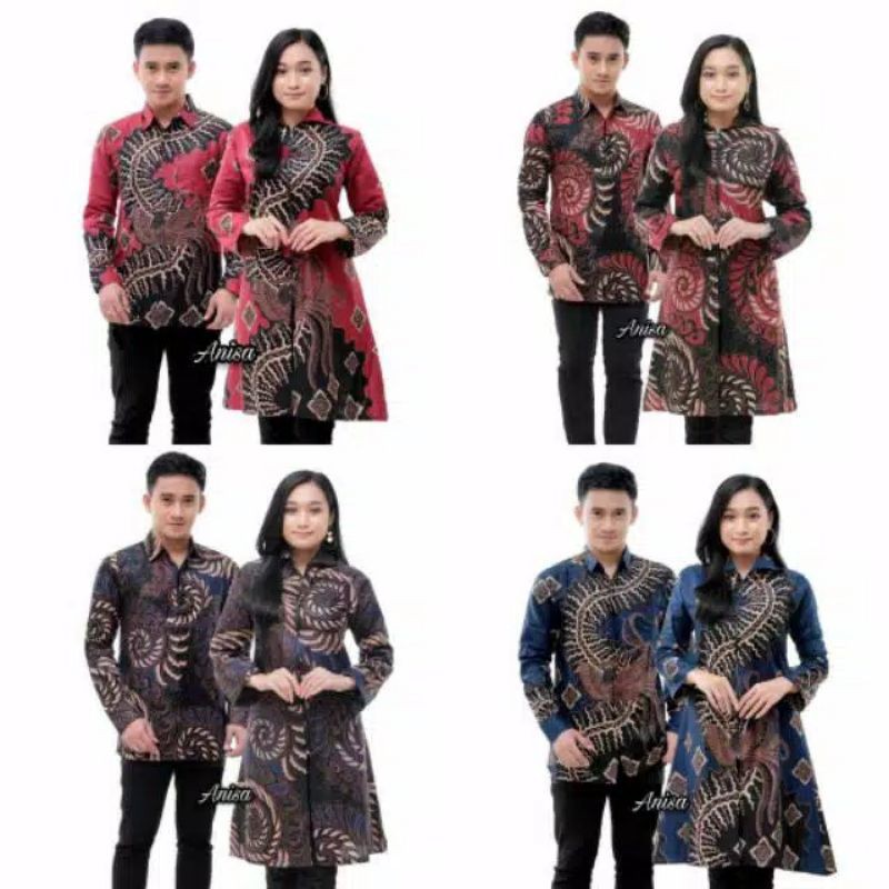 Maura Couple - Sania Ruffle Batik Couple Ori Ndoro Jowi DNT Garansi