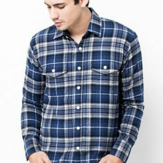 Kemeja flanel wool