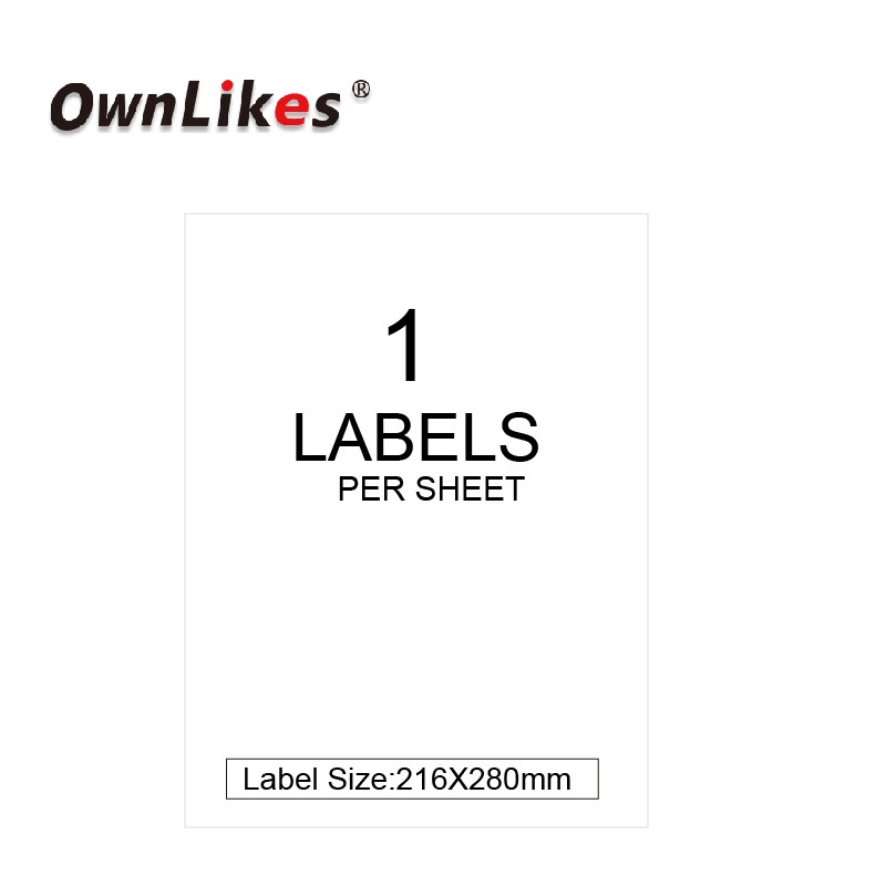 20 Lembar / Pak Stiker Label Printing Ukuran a4 Untuk Gudang / Barcode