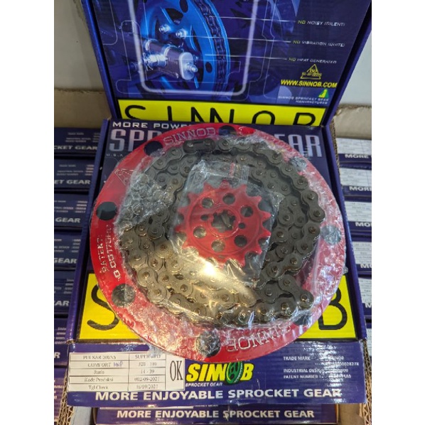 Gear set sinnob bajaj pulsar 200ns gir set sinob bajaj pulsar 200ns