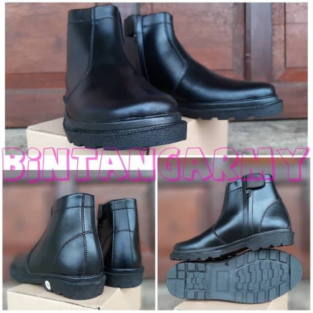 Sepatu PDH Resleting Anak