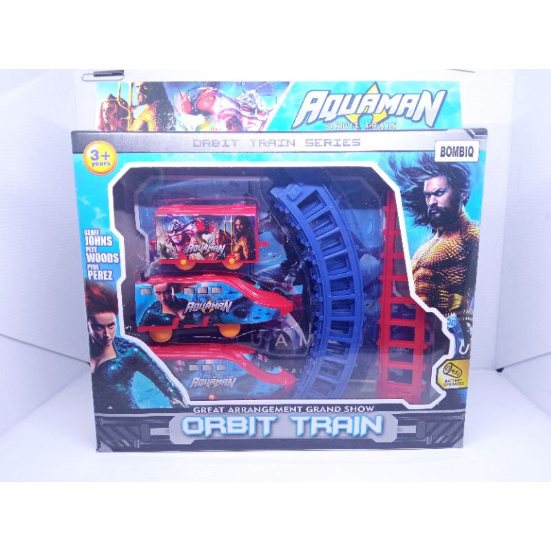 MAINAN KERETA API KARAKTER HULK dan SPIDERMAN train set / 3 GERBONG RELL