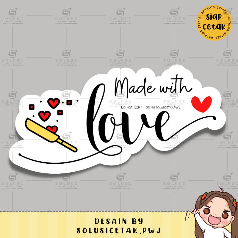 

Stiker Made with Love / Stiker Makanan / Stiker Kemasan Makanan / Stiker Lucu / Stiker Olshop / Stiker Pengiriman / Stiker Box / Stiker Logo