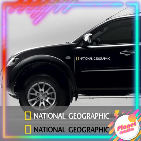 Cutting Sticker National Geographic Stiker Kaca Mobil 60 cm Panjang