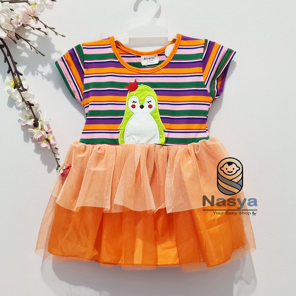 [MK-007] Dress Anak / Dress Tutu Amena anak 1 tahunan Keren