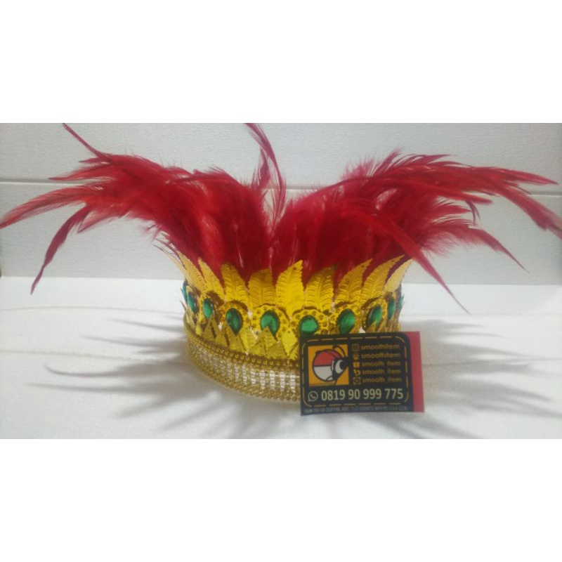 TOPI BULU PAPUA Aksesoris papua Mahkota bulu aksesoris kepala papua tarian tari daerah kartinian