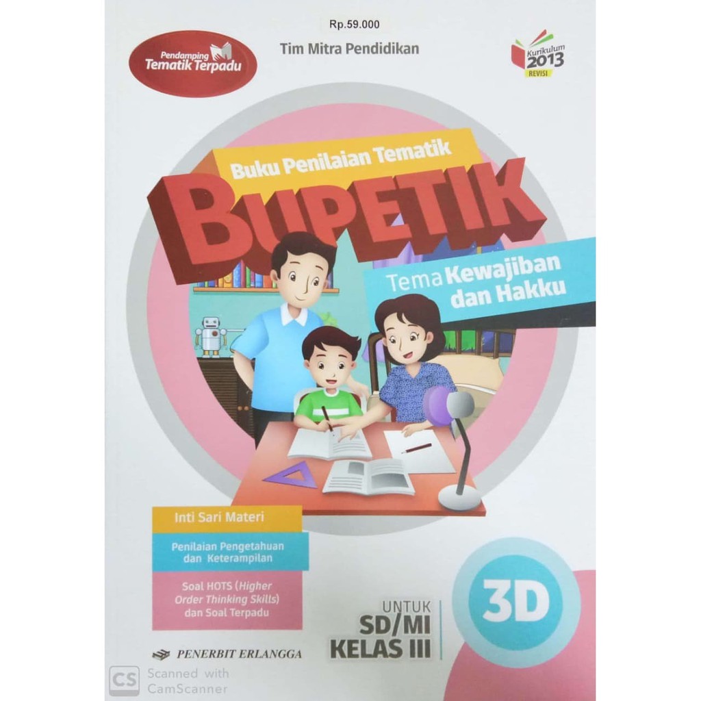 0023714650 - NEW & ORI BUKU PENILAIAN TEMATIK BUPETIK 3D KELAS 3 K13N