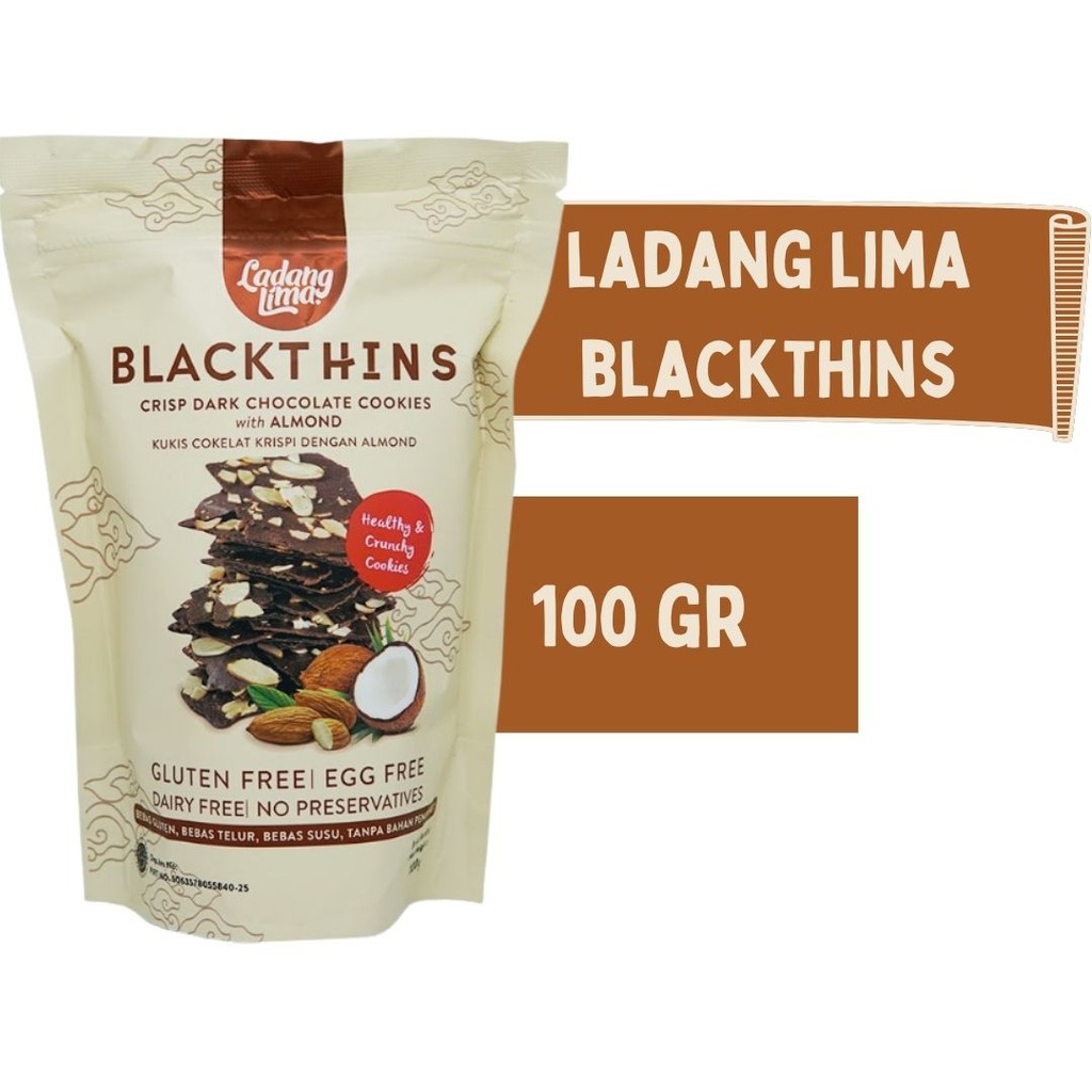 

Ladang Lima Blackthins 100 gram - Gluten Free - Snack Sehat