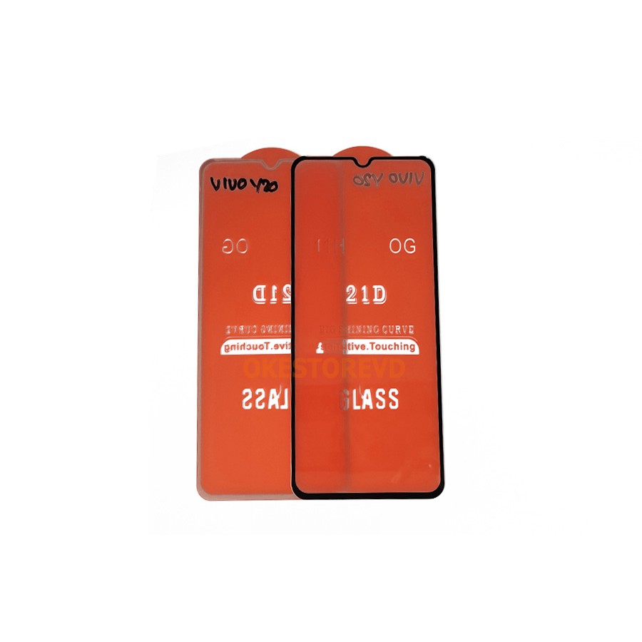 ANTIGORES FULL WARNA VIVO Y20 / TEMPERED GLASS / ANTI GORES KACA