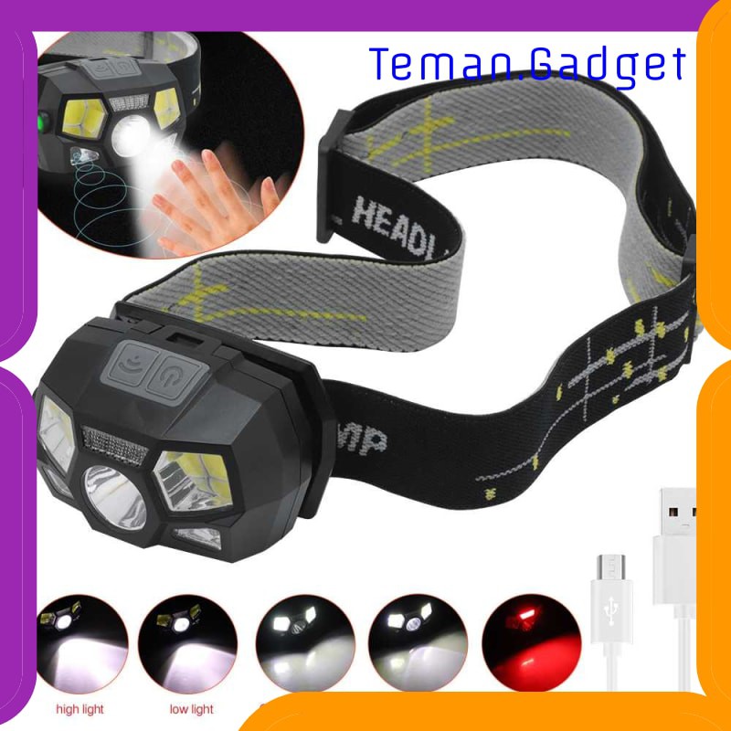 TG-IE172 TaffLED Headlamp Rechargeable USB Motion XPE+COB 10000Lumens BL066