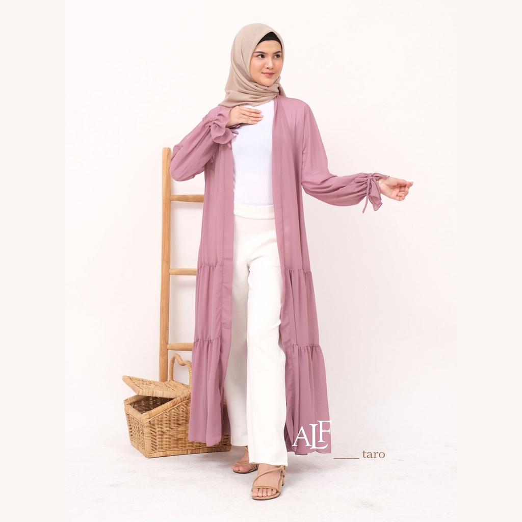 Kareen Long Outer Taro by Alfaina | Cardigan Panjang Ceruty