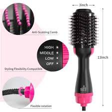 HAIRDRYER SISIR ONE STEP HOT AIR BRUSH STYLER PENGERING RAMBUT , SISIR BLOW , BLOWER RAMBUT