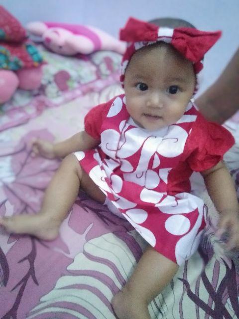 Kebaya Anak Kutubaru Batik Anak Pink Muda Soft