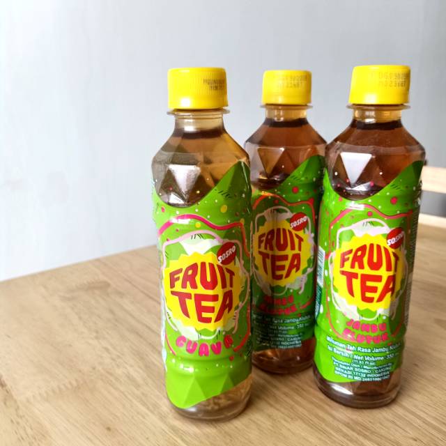 SOSRO Fruit Tea Botol 350 ml - Minuman Teh Rasa Guava Jambu Klutuk