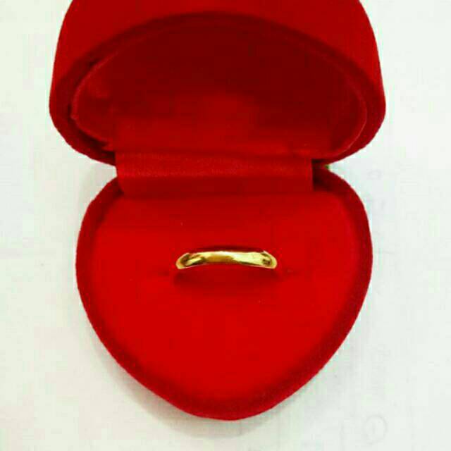 Cincin Emas asli polos untuk pernikahan