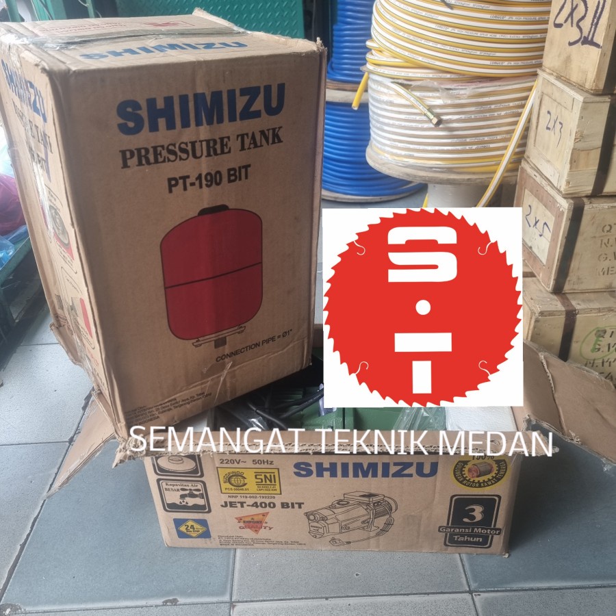 JET-400BIT SHIMIZU POMPA AIR SEMI JET PUMP SHIMIZU JET 400 BIT TABUNG